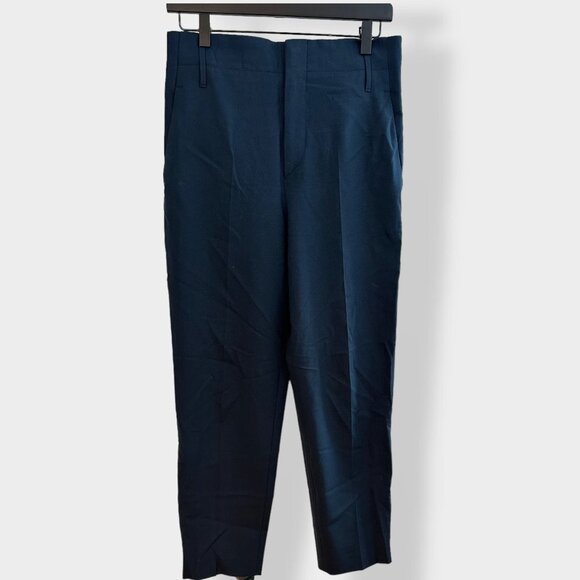 Zara Woman Navy Blue High Waisted Trouser Pant XS - Picture 1 of 5